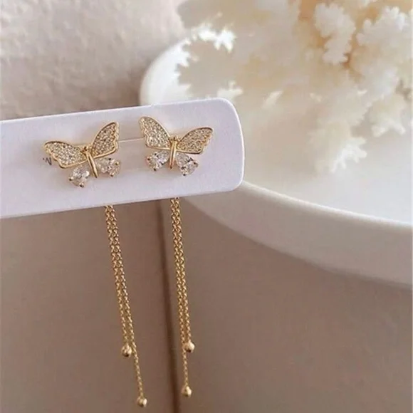 Butterfly Tassel Earrings 🦋 - Picture 1 of 3
